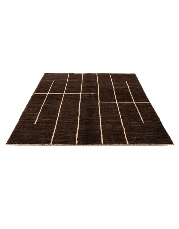 5' 8 x 7' 10 Hand Knotted Moroccan Wool Rug