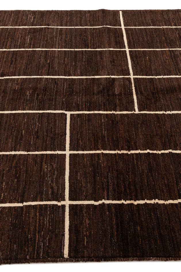 Detail image of 5' 8 x 7' 10 Hand Knotted Moroccan Wool Rug