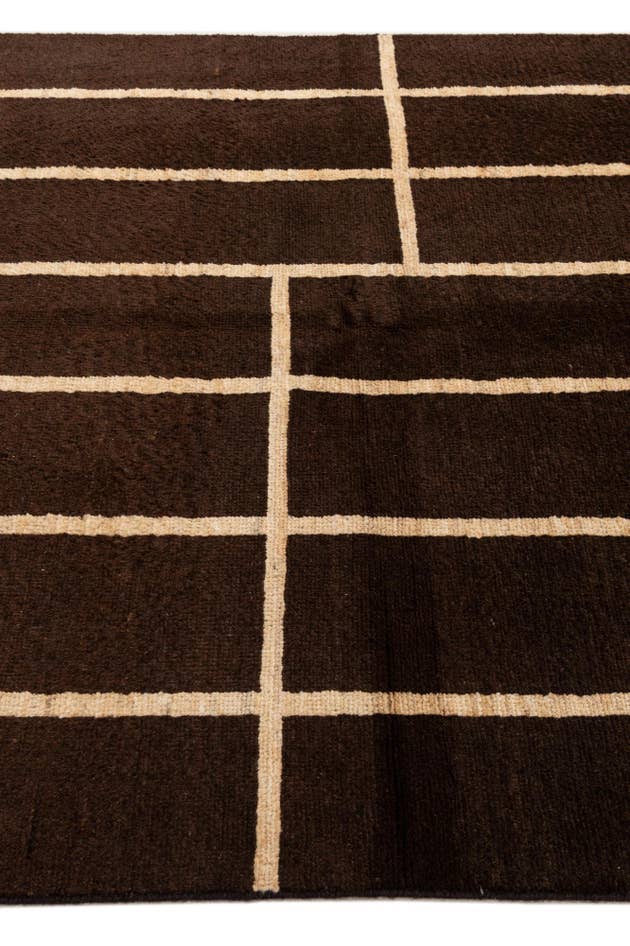 Detail image of 5' 7 x 7' 11 Hand Knotted Moroccan Wool Rug