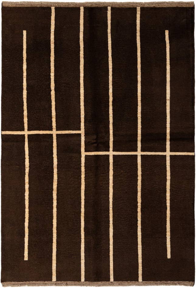 Detail image of 5' 7 x 7' 11 Hand Knotted Moroccan Wool Rug