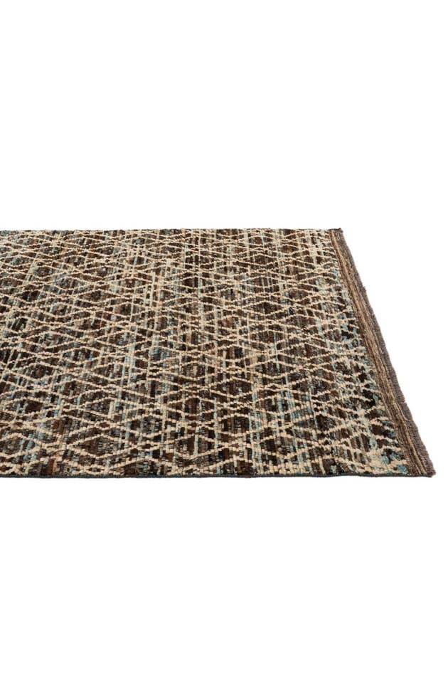 Detail image of 5' 9 x 8' 1 Hand Knotted Moroccan Wool Rug