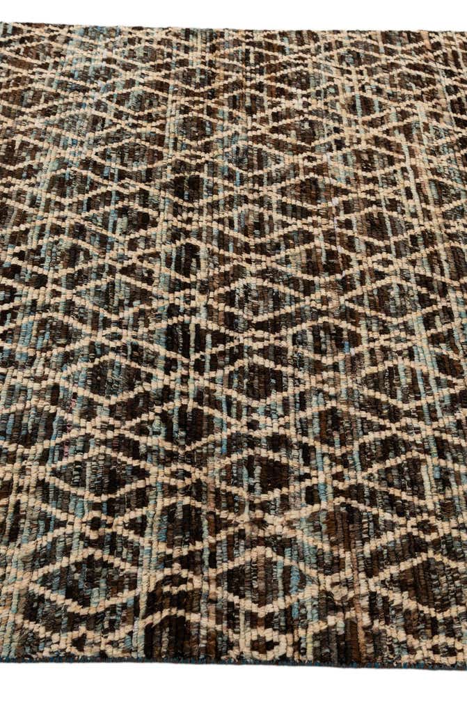 5' 9 x 8' 1 Hand Knotted Moroccan Wool Rug