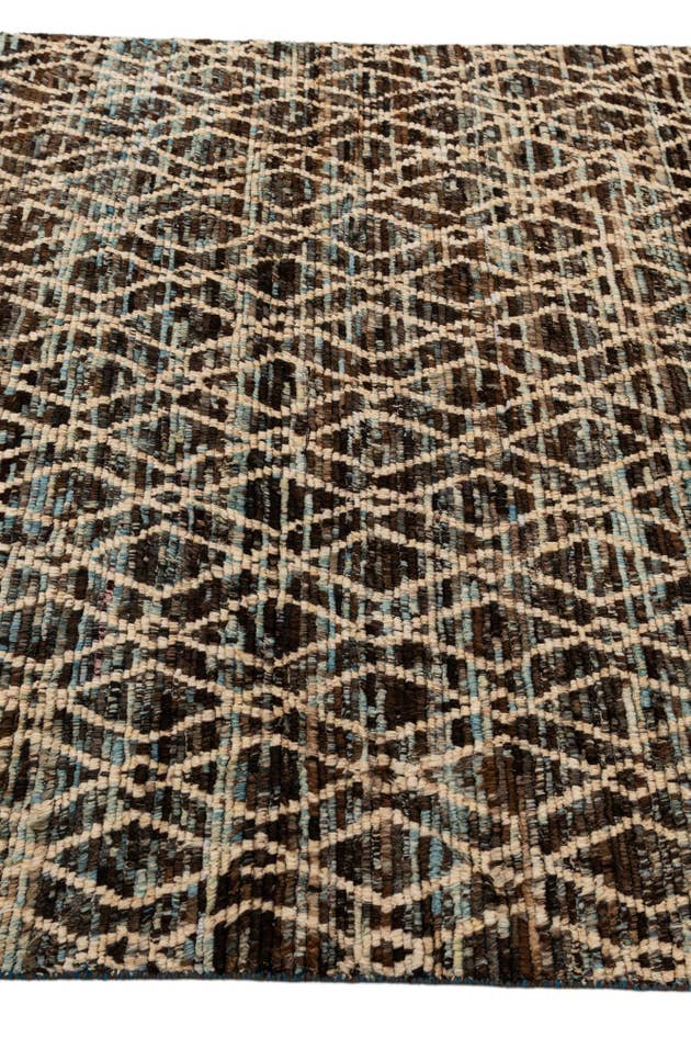 Detail image of 5' 9 x 8' 1 Hand Knotted Moroccan Wool Rug