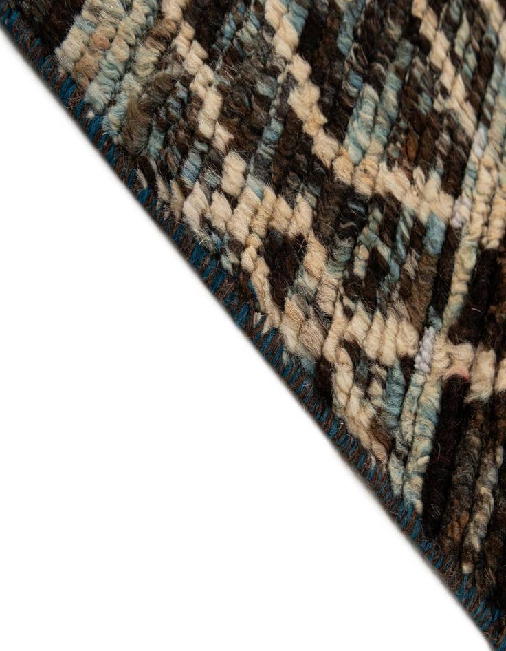 Detail image of 5' 9 x 8' 1  Hand Knotted Moroccan Wool Rug