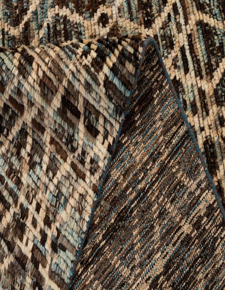 Detail image of 5' 9 x 8' 1  Hand Knotted Moroccan Wool Rug