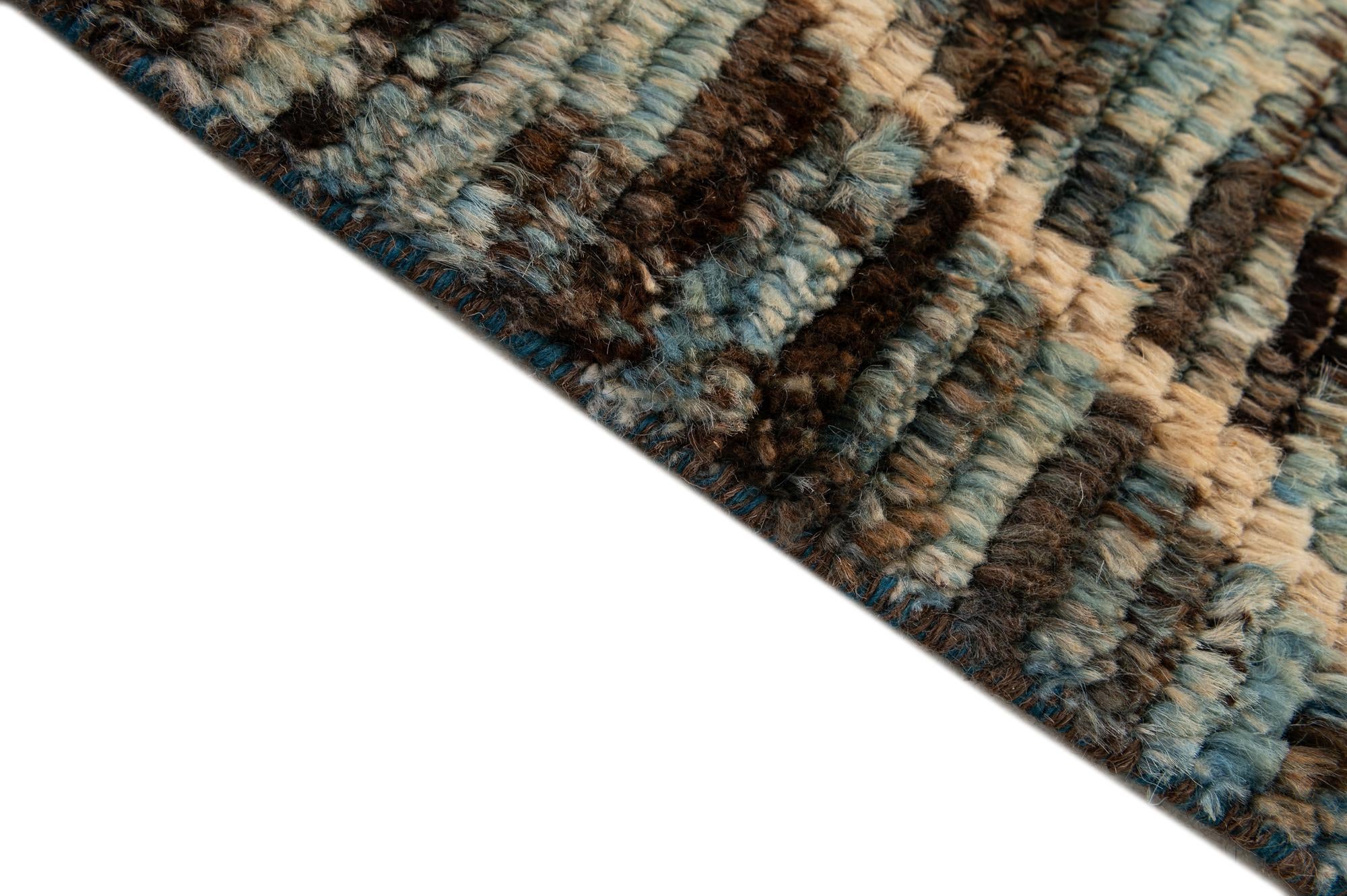 6' 2 x 7' 11 Hand Knotted Moroccan Wool Rug