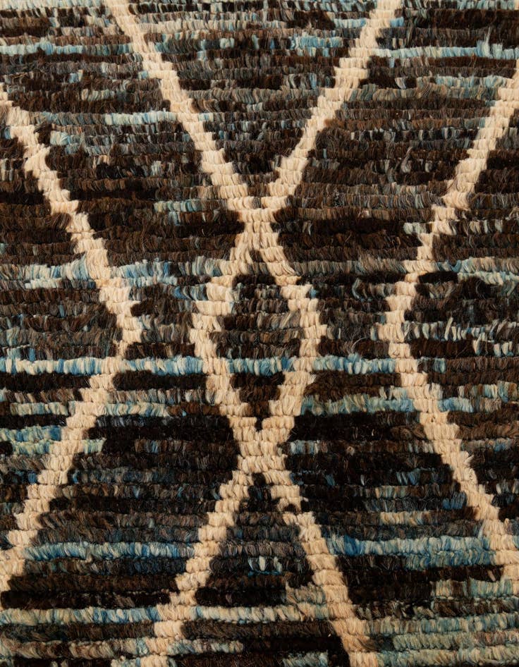 Detail image of 6' 2 x 7' 11  Hand Knotted Moroccan Wool Rug
