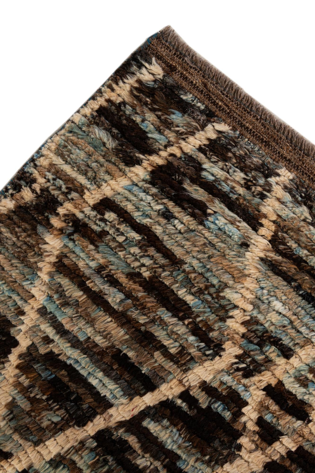 6' 2 x 7' 11 Hand Knotted Moroccan Wool Rug