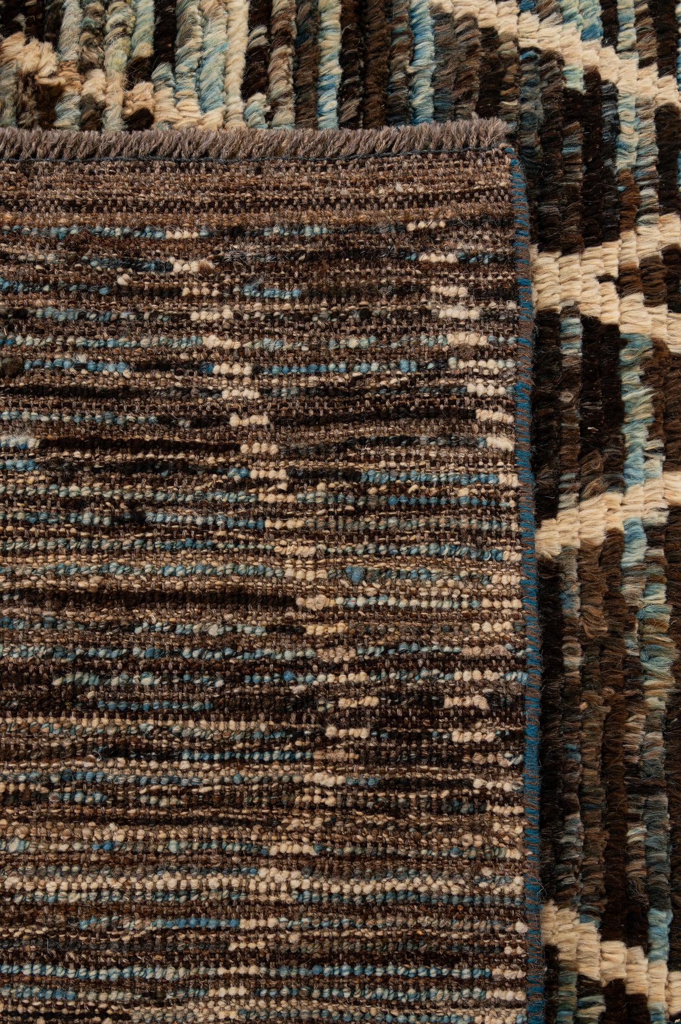 6' 2 x 7' 11 Hand Knotted Moroccan Wool Rug