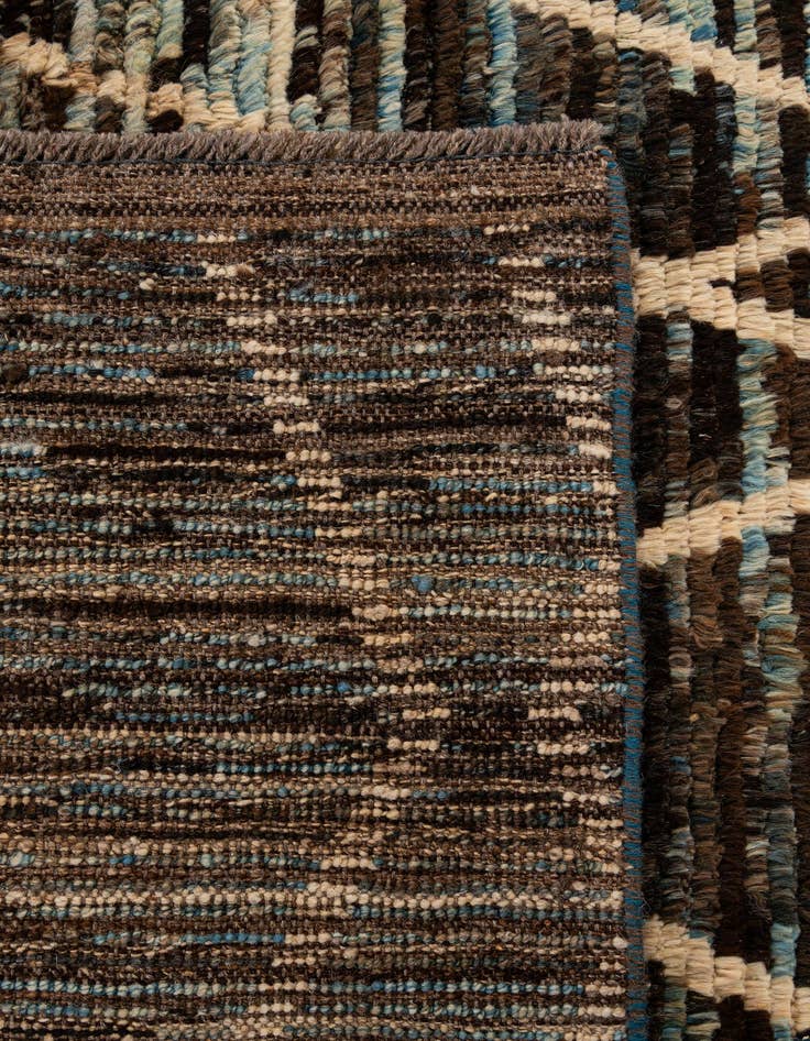 Detail image of 6' 2 x 7' 11  Hand Knotted Moroccan Wool Rug