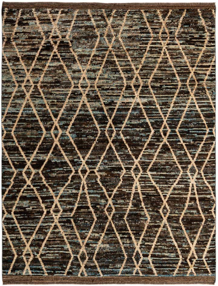 6' 2 x 7' 11 Hand Knotted Moroccan Wool Rug