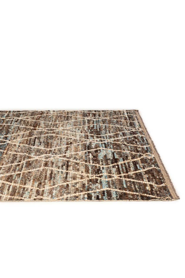 Detail image of 5' 11 x 7' 9 Hand Knotted Moroccan Wool Rug