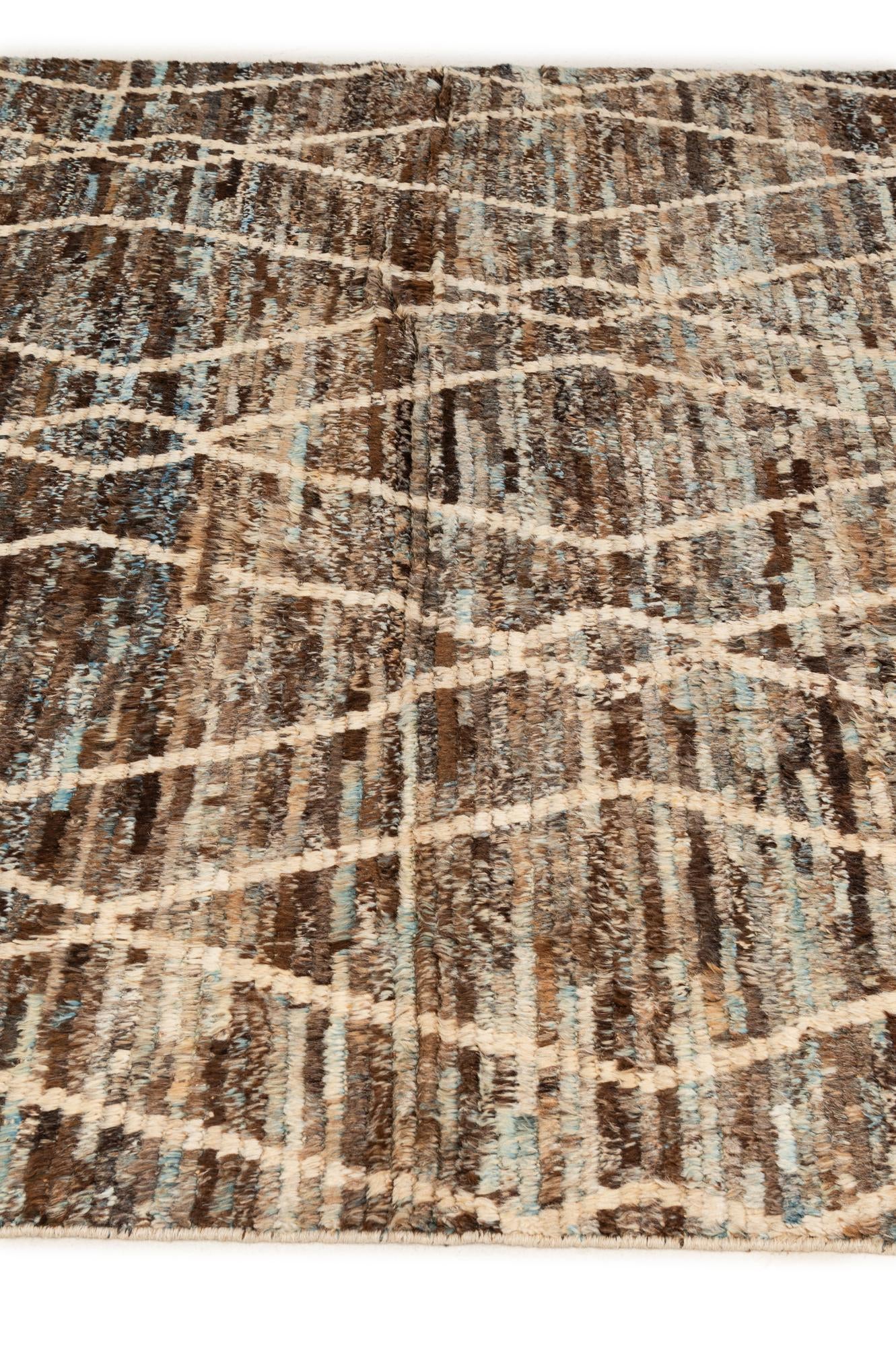 5' 11 x 7' 9 Hand Knotted Moroccan Wool Rug