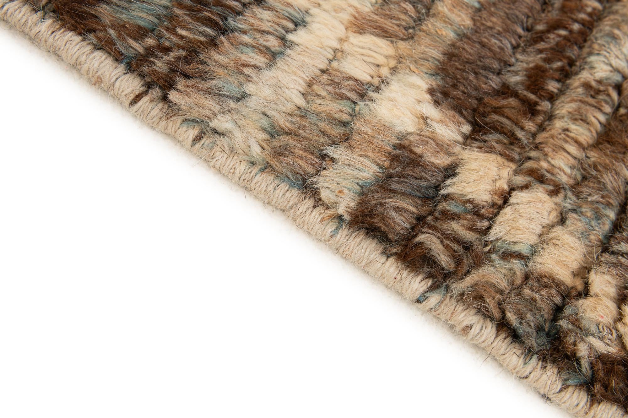 5' 11 x 7' 9 Hand Knotted Moroccan Wool Rug