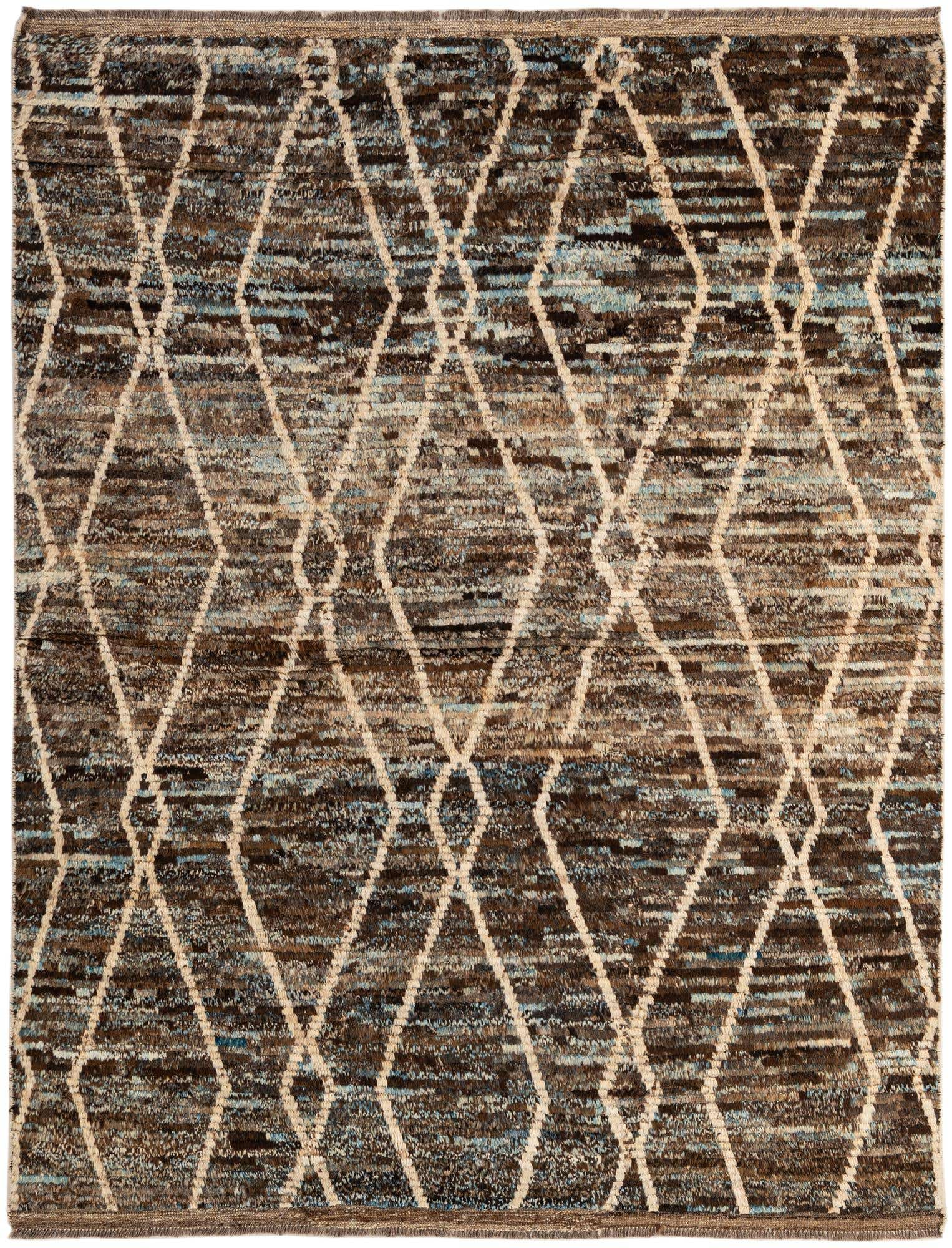 5' 11 x 7' 9 Hand Knotted Moroccan Wool Rug