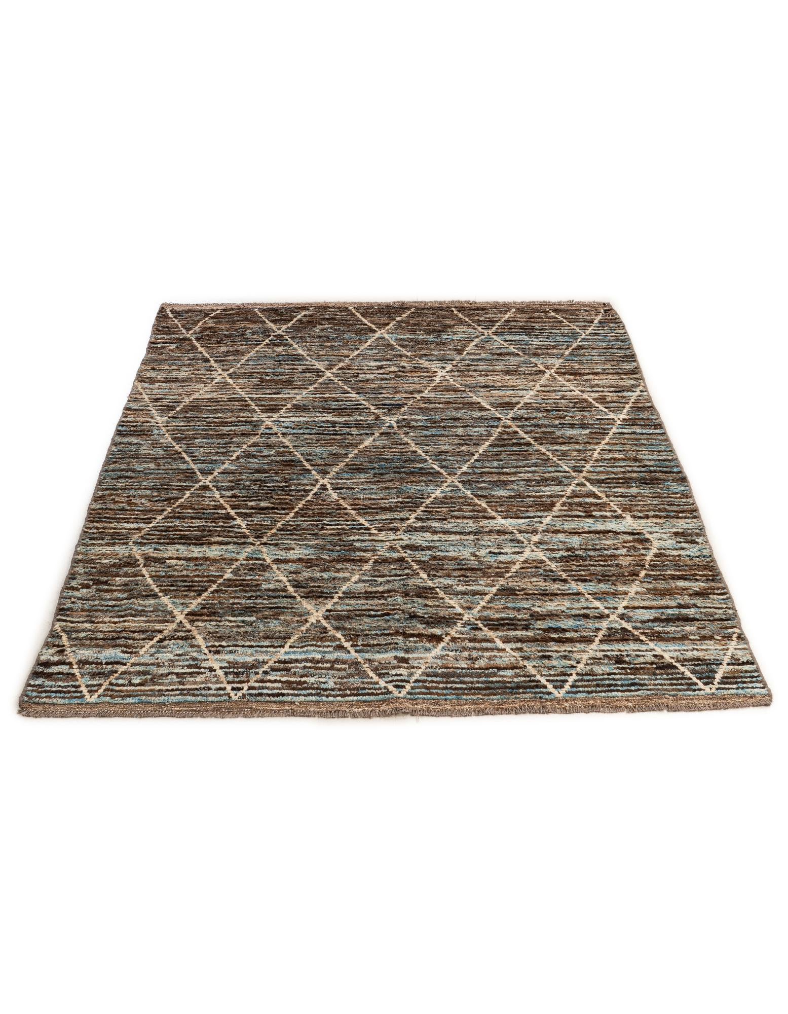 5' 11 x 7' 10 Hand Knotted Moroccan Wool Rug