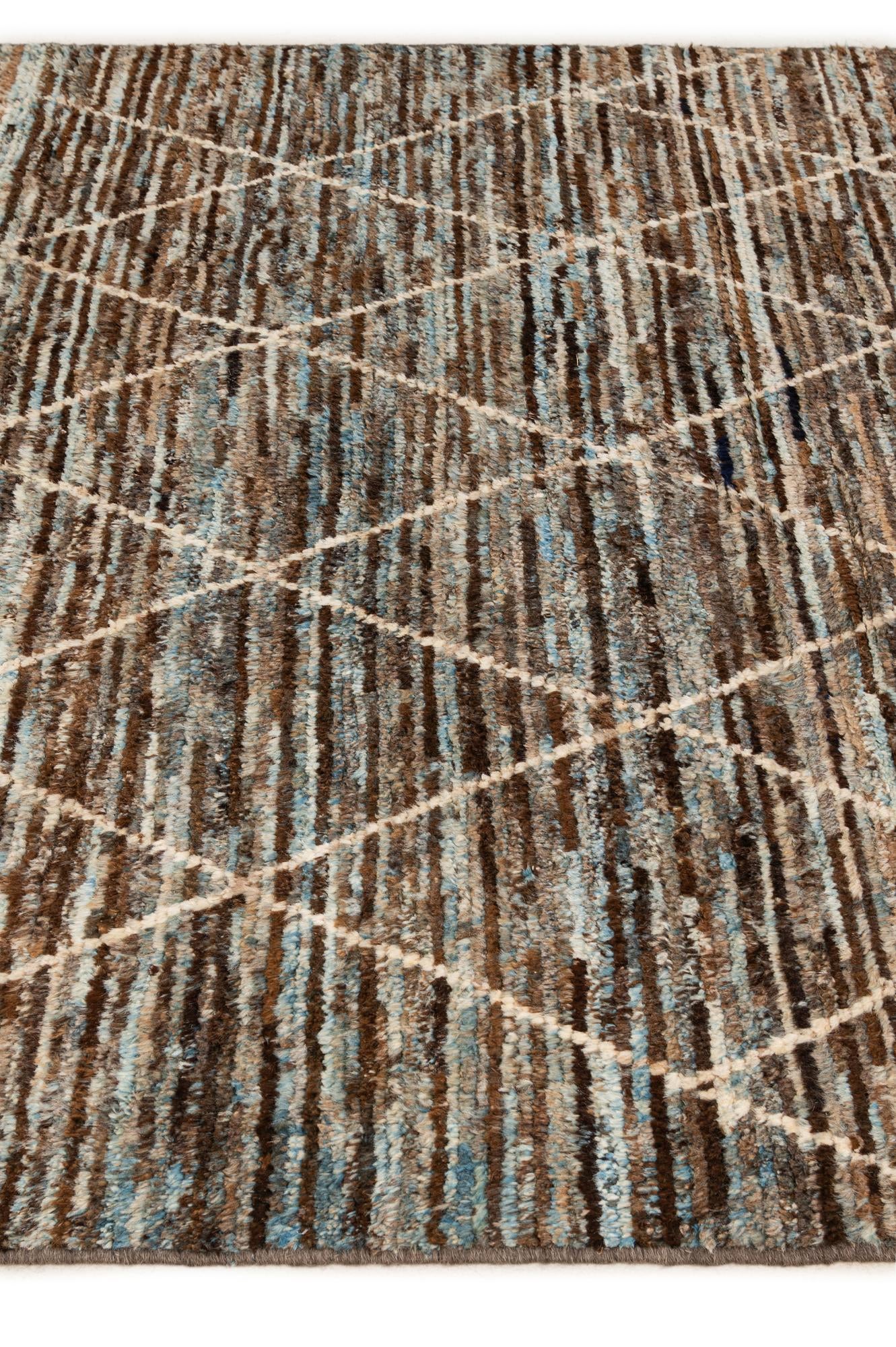 5' 11 x 7' 10 Hand Knotted Moroccan Wool Rug