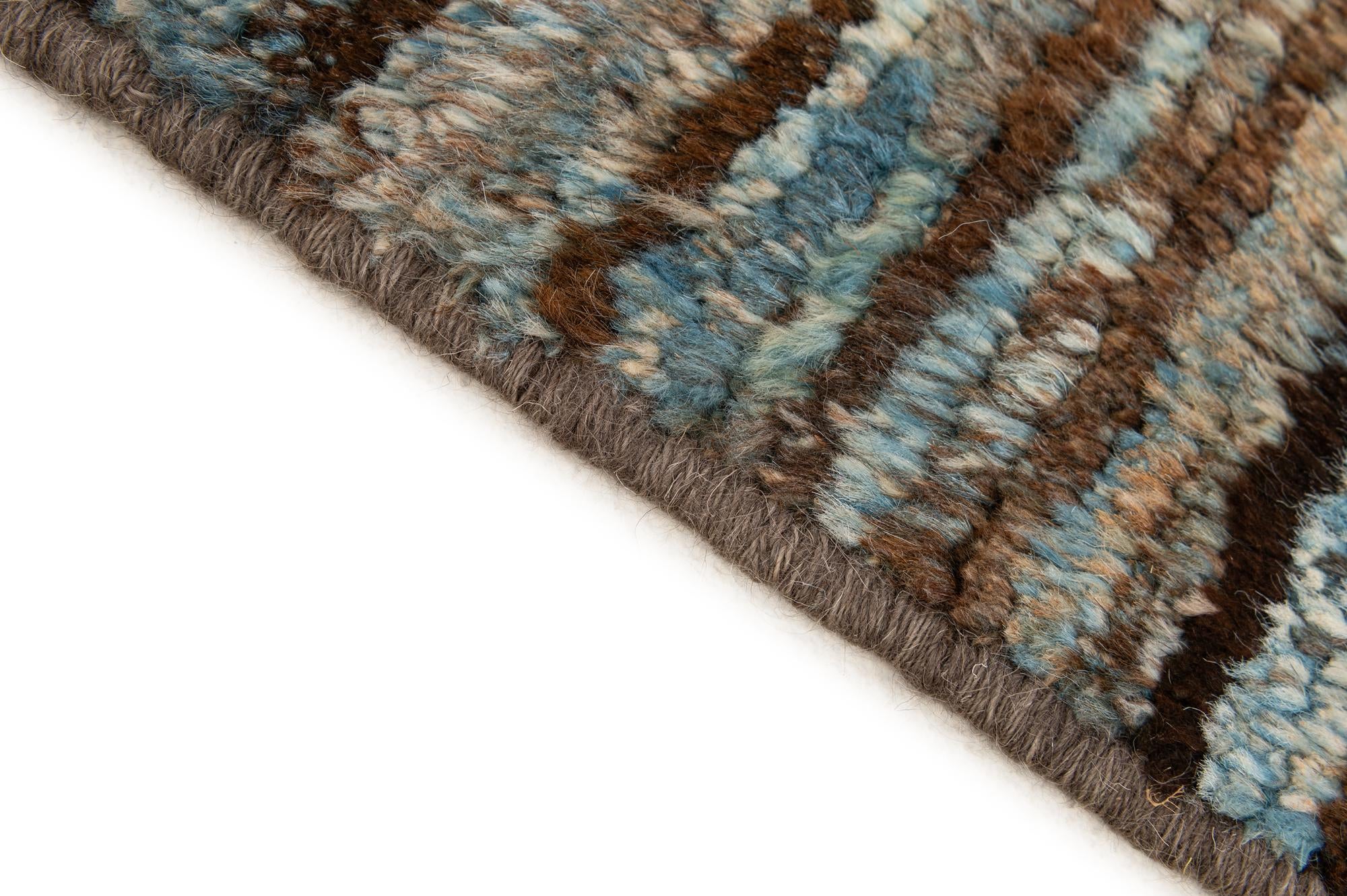 5' 11 x 7' 10 Hand Knotted Moroccan Wool Rug
