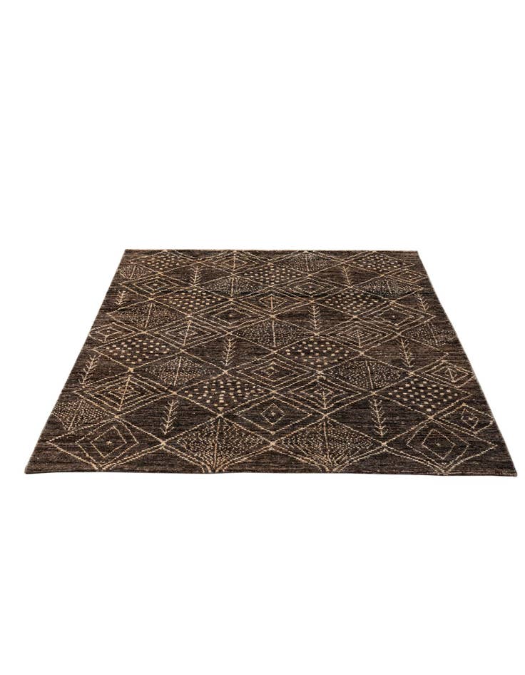 Detail image of 6' 2 x 8' 1 Hand Knotted Moroccan Wool Rug