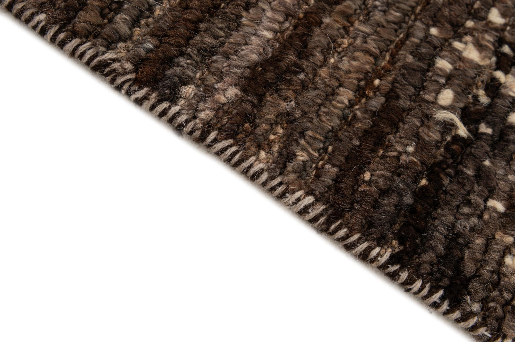6' 2 x 8' 1 Hand Knotted Moroccan Wool Rug