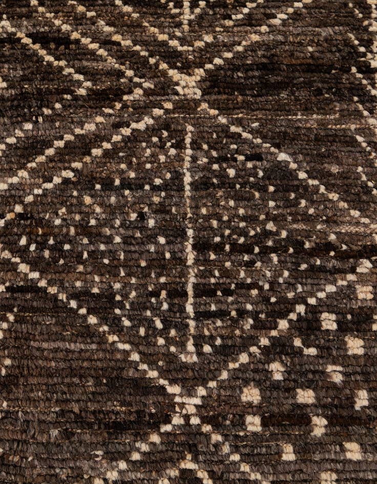 Detail image of 6' 2 x 8' 1  Hand Knotted Moroccan Wool Rug