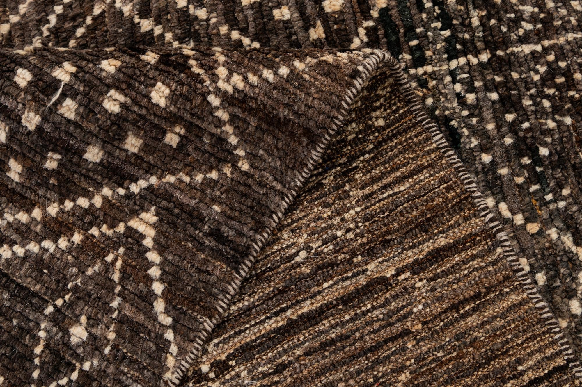 6' 2 x 8' 1 Hand Knotted Moroccan Wool Rug