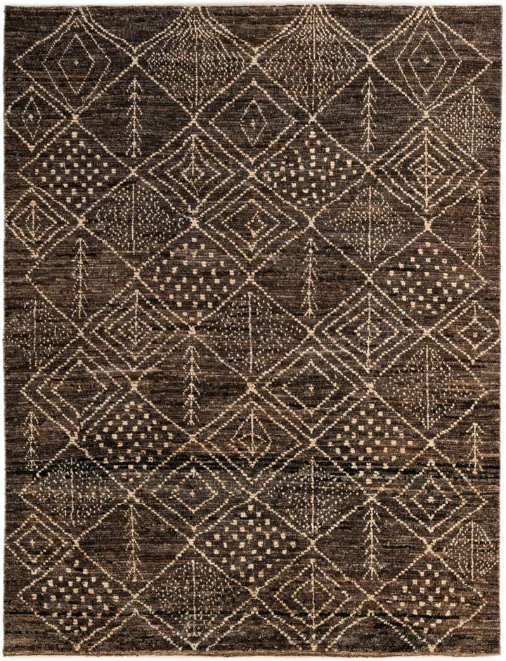 6' 2 x 8' 1 Hand Knotted Moroccan Wool Rug