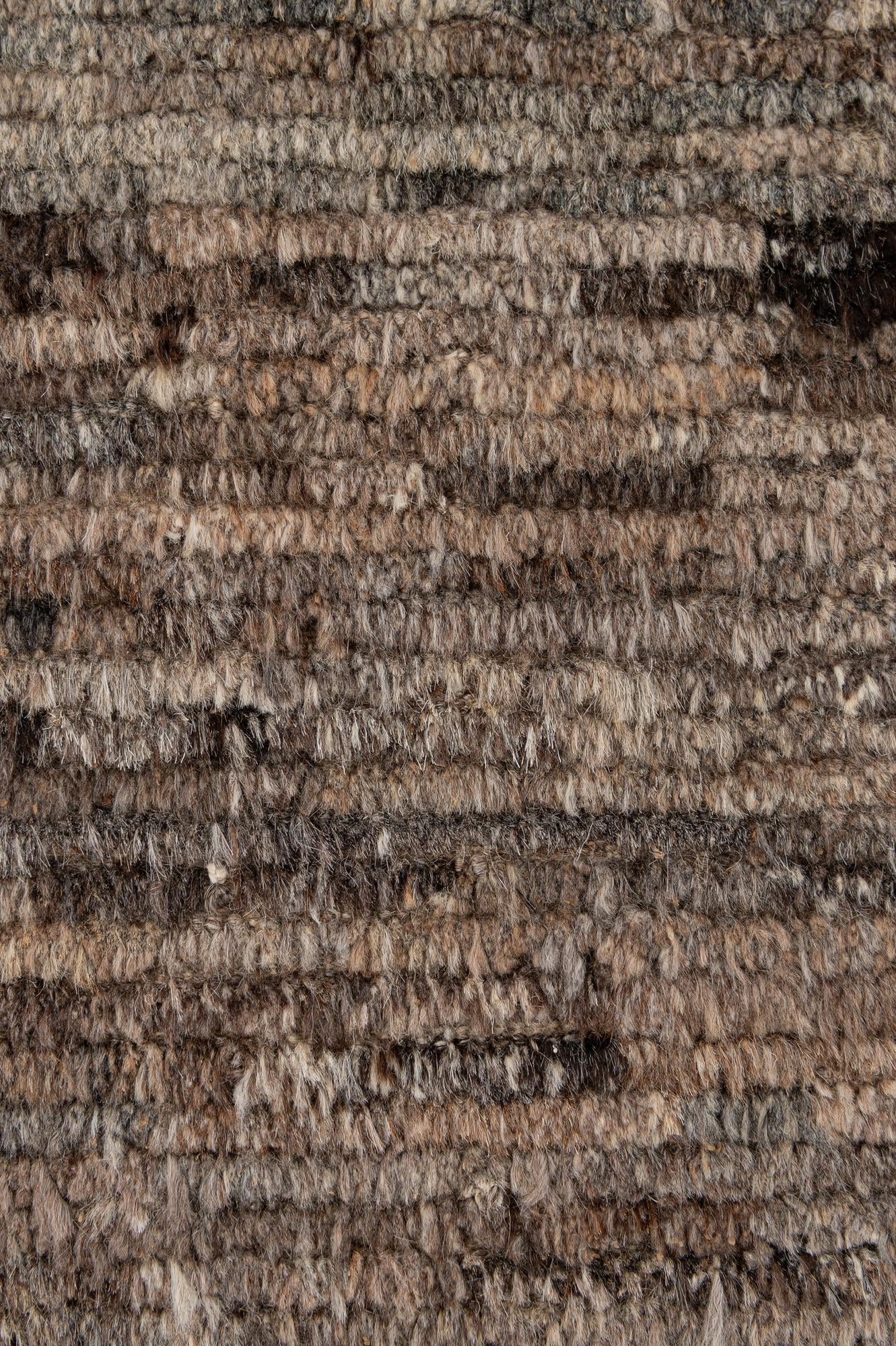 6' 4 x 9' 8 Hand Knotted Moroccan Wool Rug