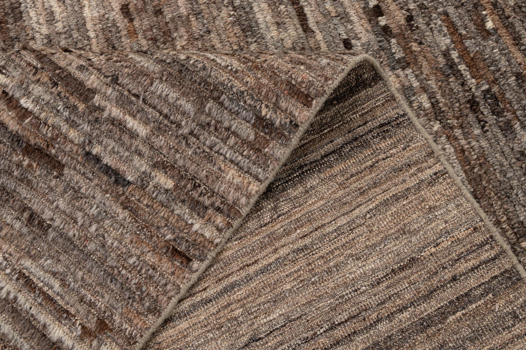 6' 4 x 9' 8 Hand Knotted Moroccan Wool Rug