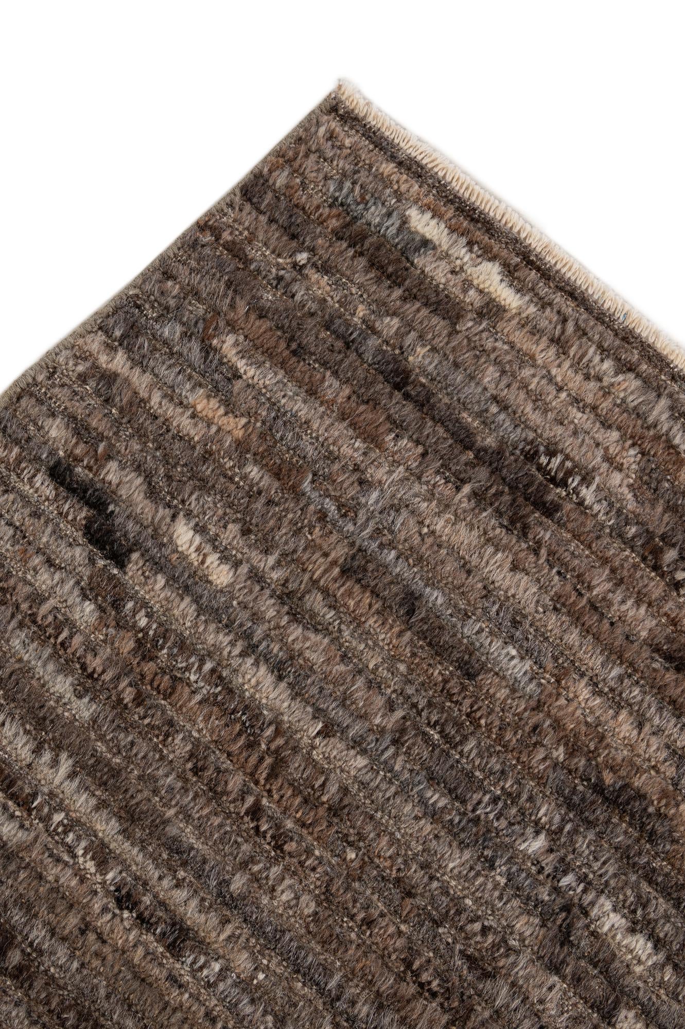 6' 4 x 9' 8 Hand Knotted Moroccan Wool Rug