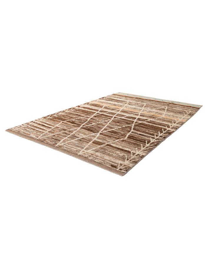 6' 5 x 9' 7 Hand Knotted Moroccan Wool Rug