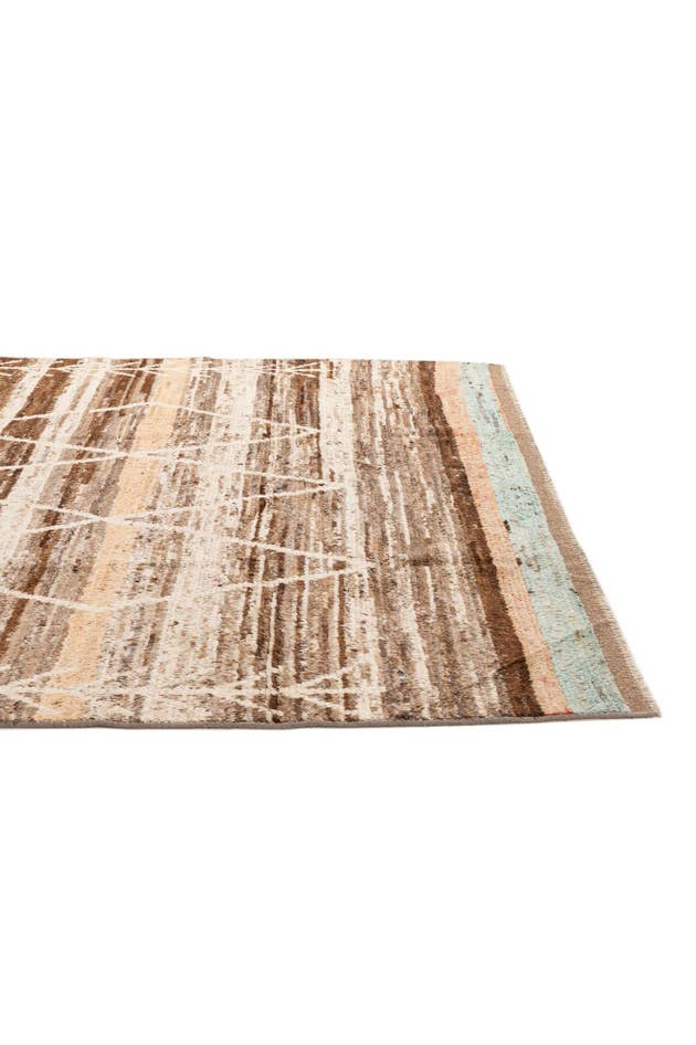 Detail image of 6' 5 x 9' 7 Hand Knotted Moroccan Wool Rug