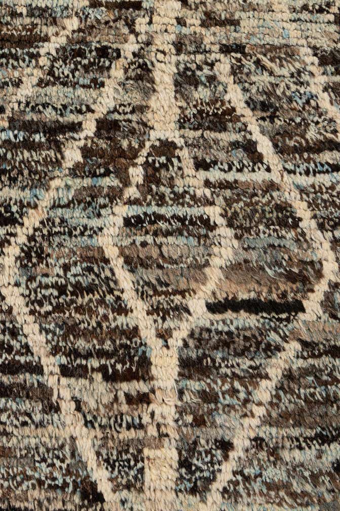 6' 9 x 9' 9 Hand Knotted Moroccan Wool Rug
