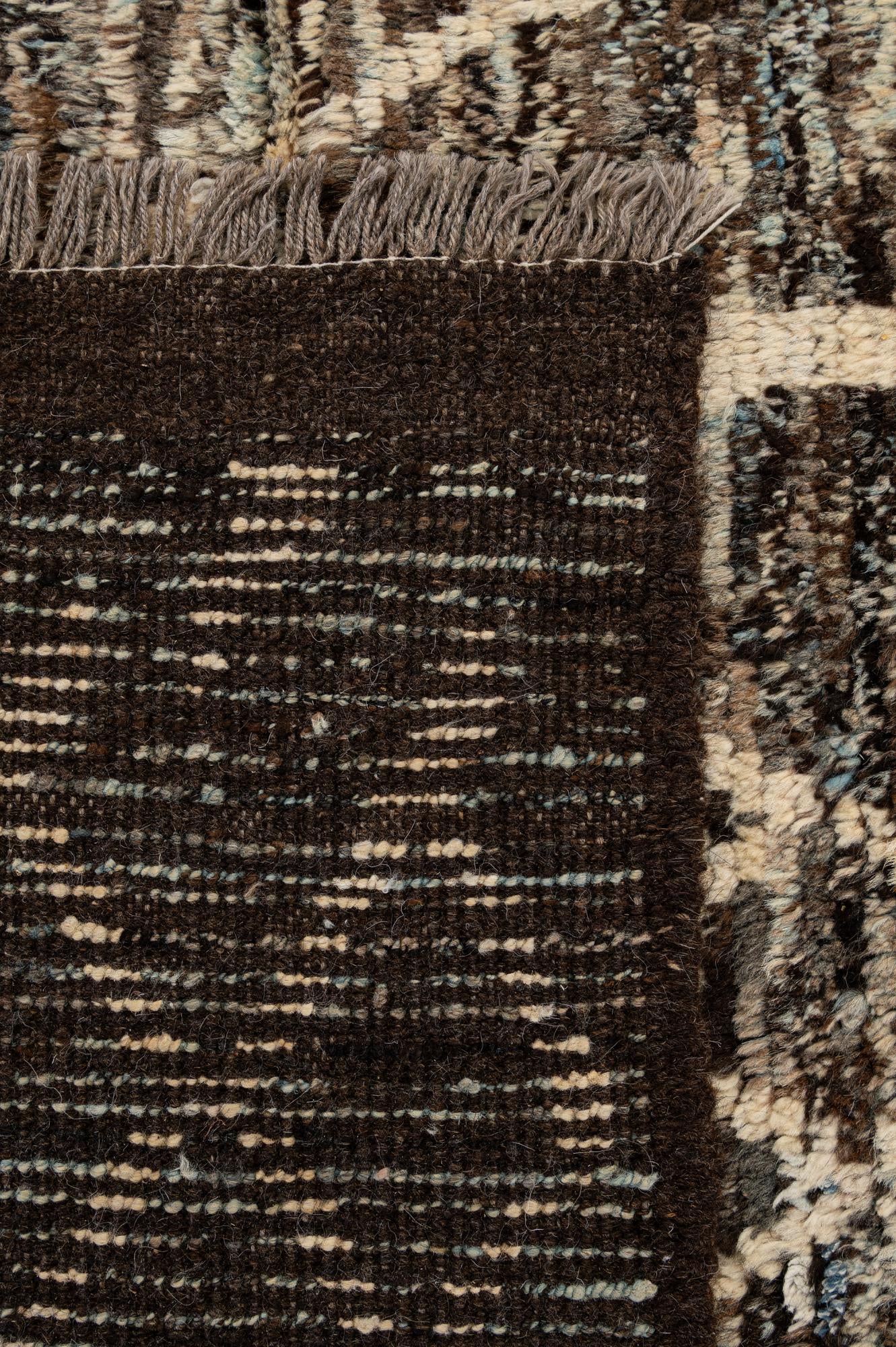 6' 9 x 9' 9 Hand Knotted Moroccan Wool Rug