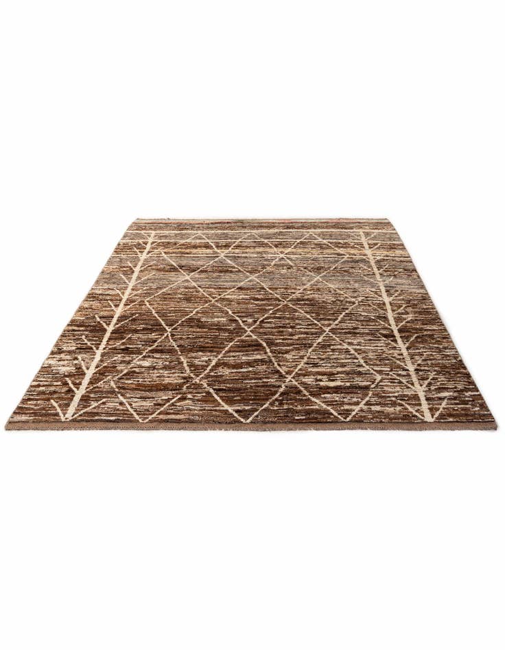 Detail image of 7' 11 x 9' 6 Hand Knotted Moroccan Wool Rug