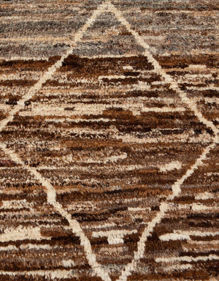 Detail image of 7' 11 x 9' 6  Hand Knotted Moroccan Wool Rug
