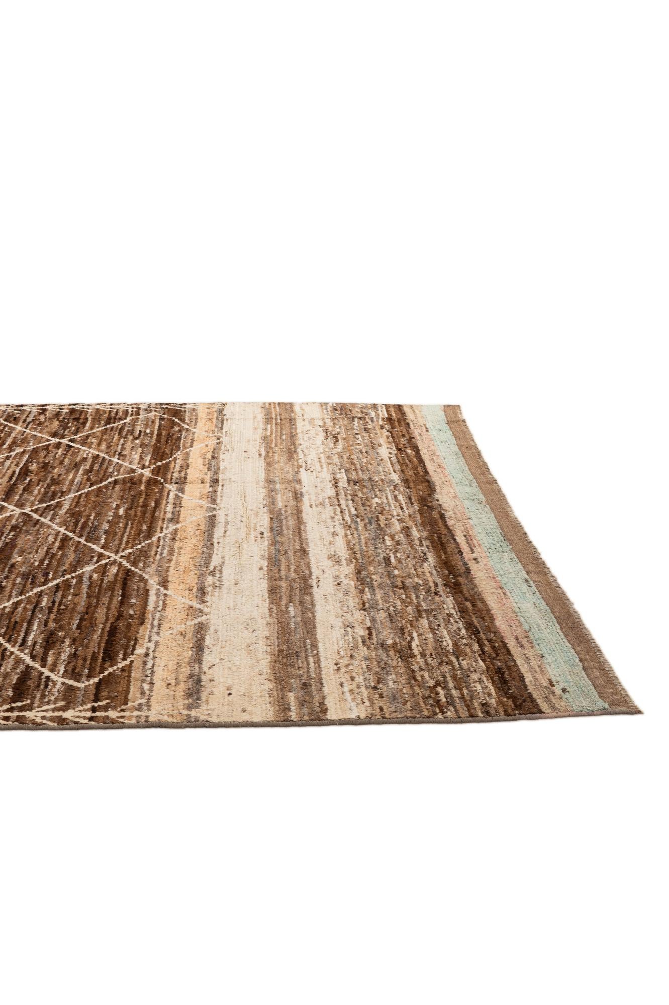 8' 2 x 10' 2 Hand Knotted Moroccan Wool Rug