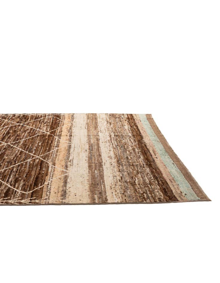 Detail image of 8' 2 x 10' 2 Hand Knotted Moroccan Wool Rug