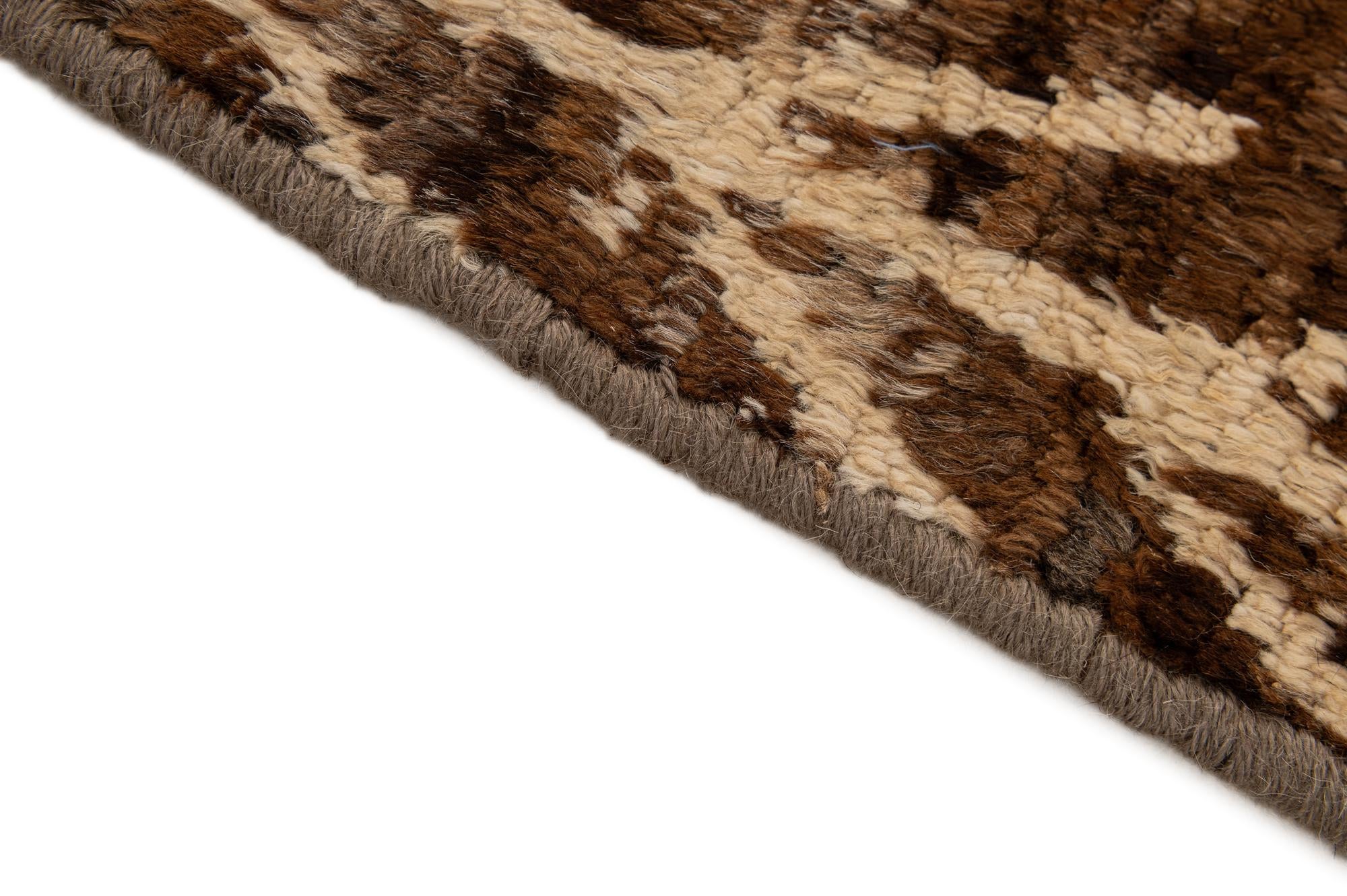 8' 2 x 10' 2 Hand Knotted Moroccan Wool Rug