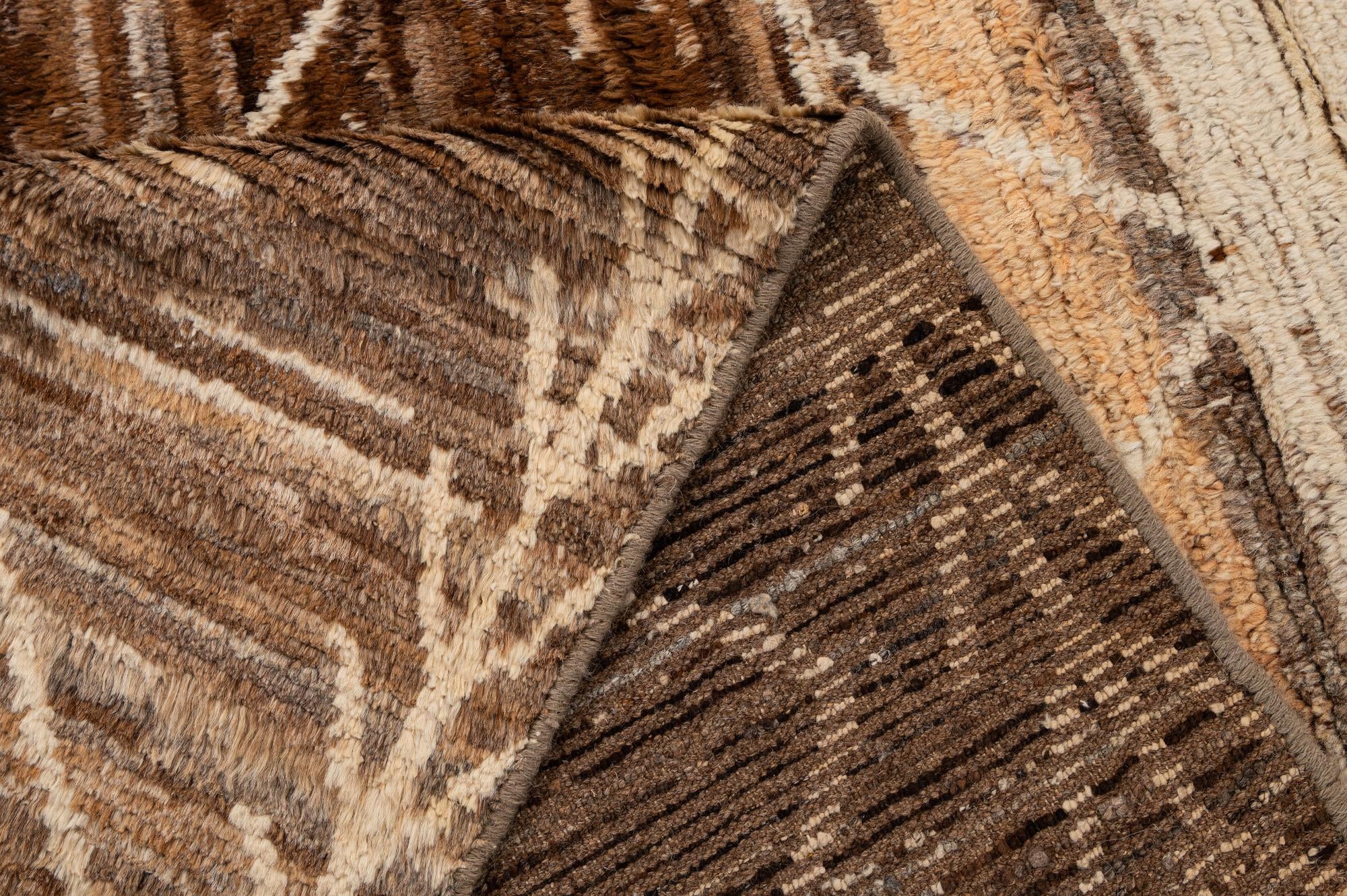 8' 2 x 10' 2 Hand Knotted Moroccan Wool Rug