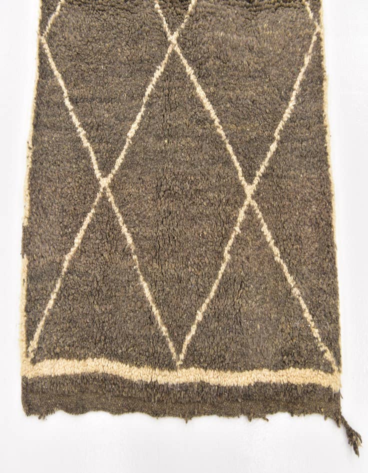 Detail image of 3' 4 x 4' 10 Hand Knotted Moroccan Wool Rug