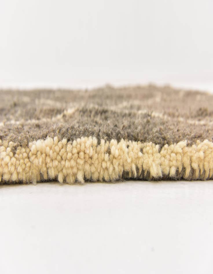 Detail image of 3' 4 x 4' 10 Hand Knotted Moroccan Wool Rug