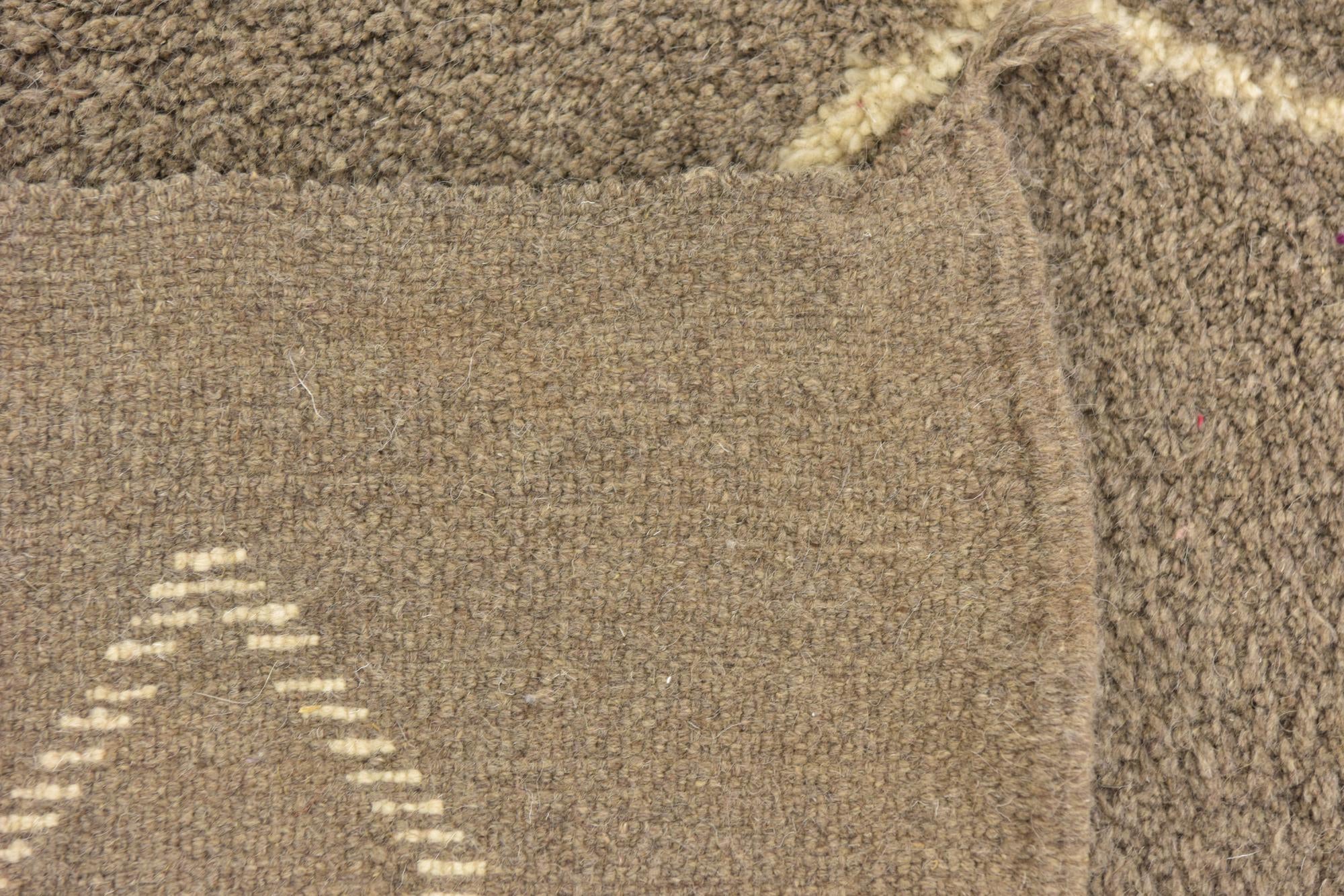 6' 10 x 9' 2 Hand Knotted Moroccan Wool Rug