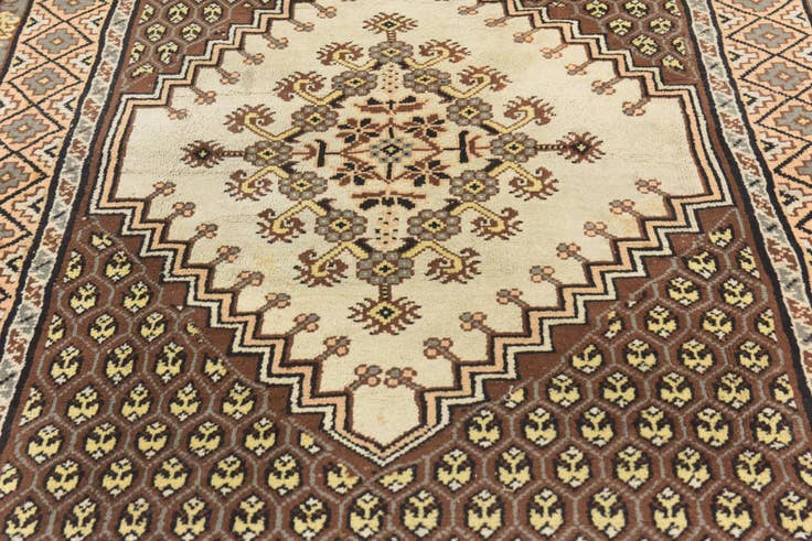 Detailansicht von 210cm x 285cm Handgeknüpft Marokkanisch Wolle Teppich