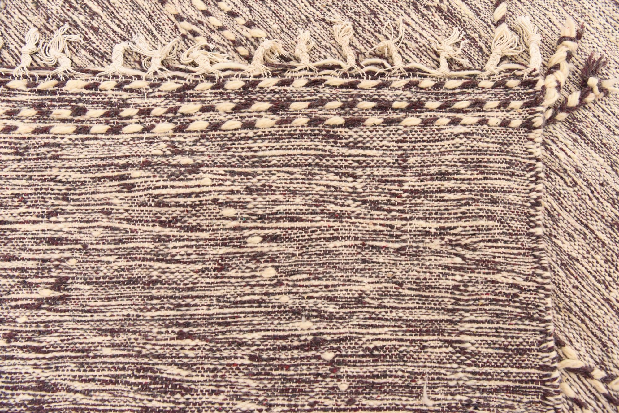 6' 6 x 10' 6 Hand Knotted Moroccan Wool Rug