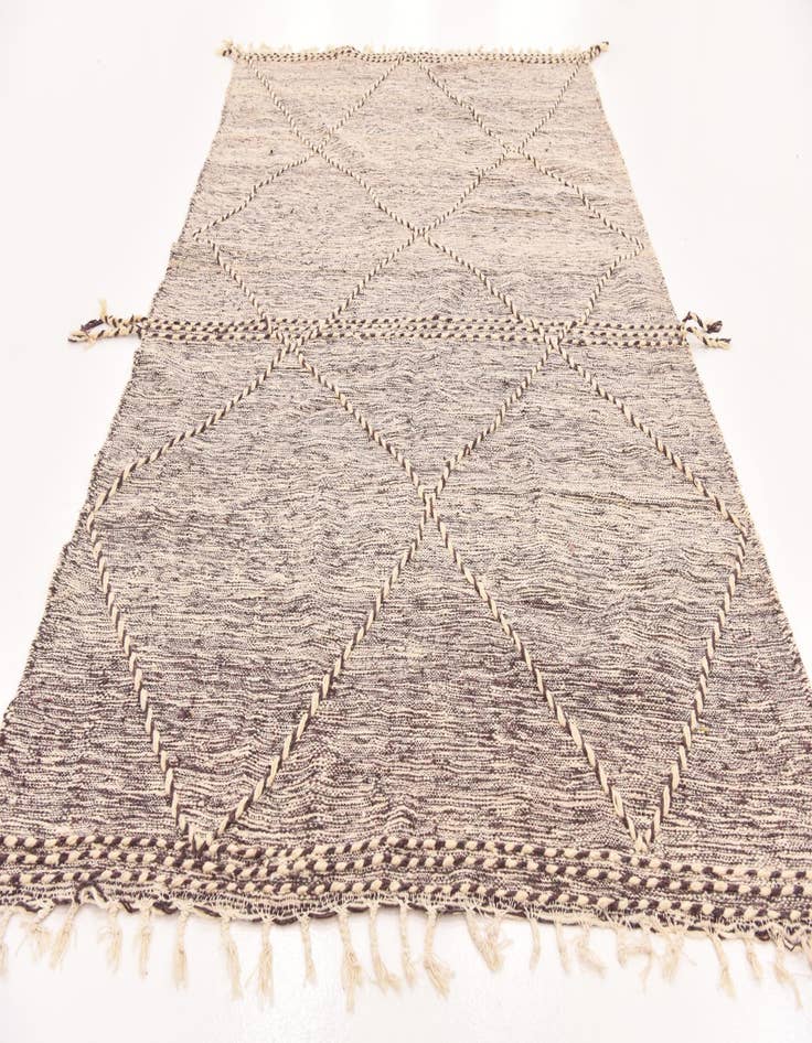 Detail image of 6' 6 x 10' 6  Hand Knotted Moroccan Wool Rug