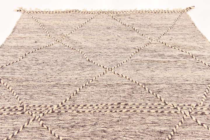 6' 6 x 10' 6 Hand Knotted Moroccan Wool Rug