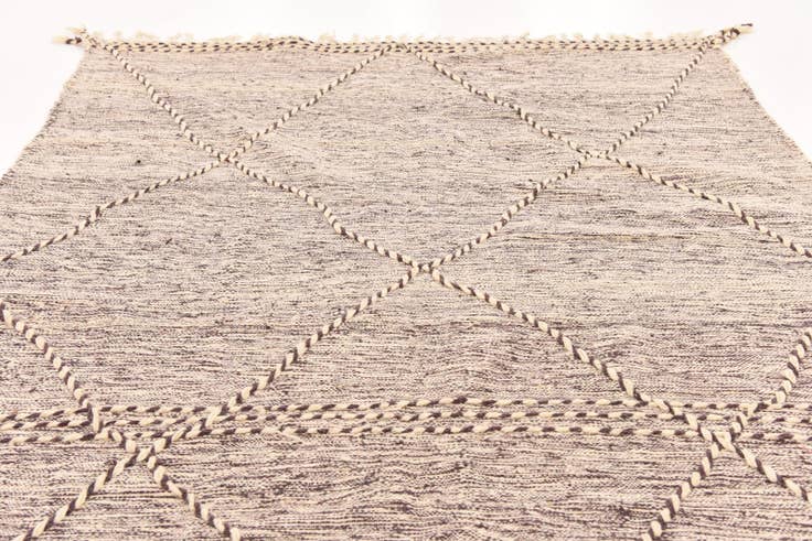 Detail image of 6' 6 x 10' 6 Hand Knotted Moroccan Wool Rug