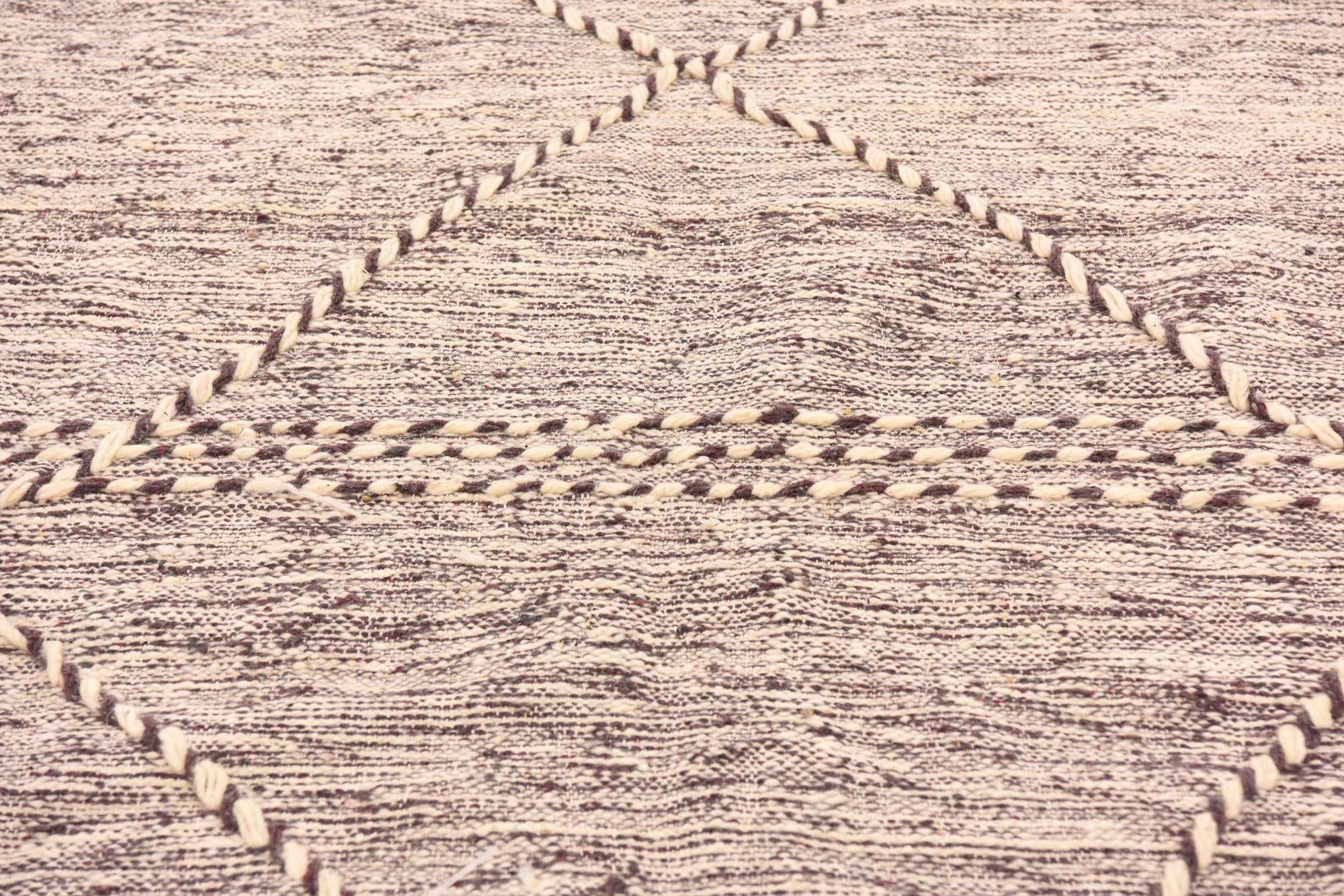 6' 6 x 10' 6 Hand Knotted Moroccan Wool Rug