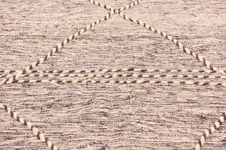6' 6 x 10' 6 Hand Knotted Moroccan Wool Rug